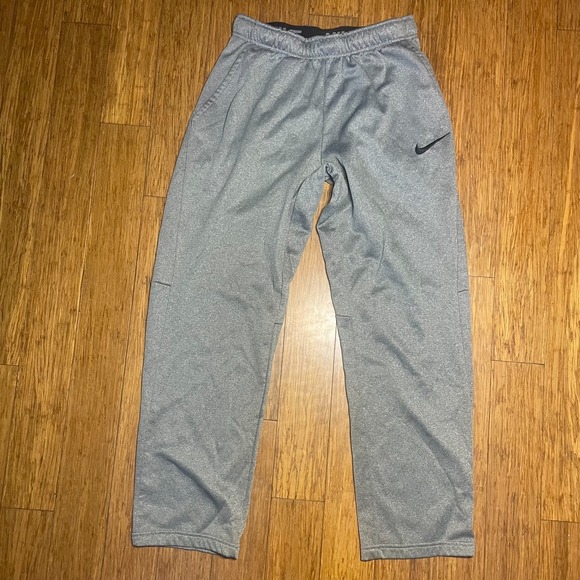 Nike Thermal Running Track Pants Mens XL Gray Stretch Baggy Loose Y2K Sweatpants - Picture 1 of 6
